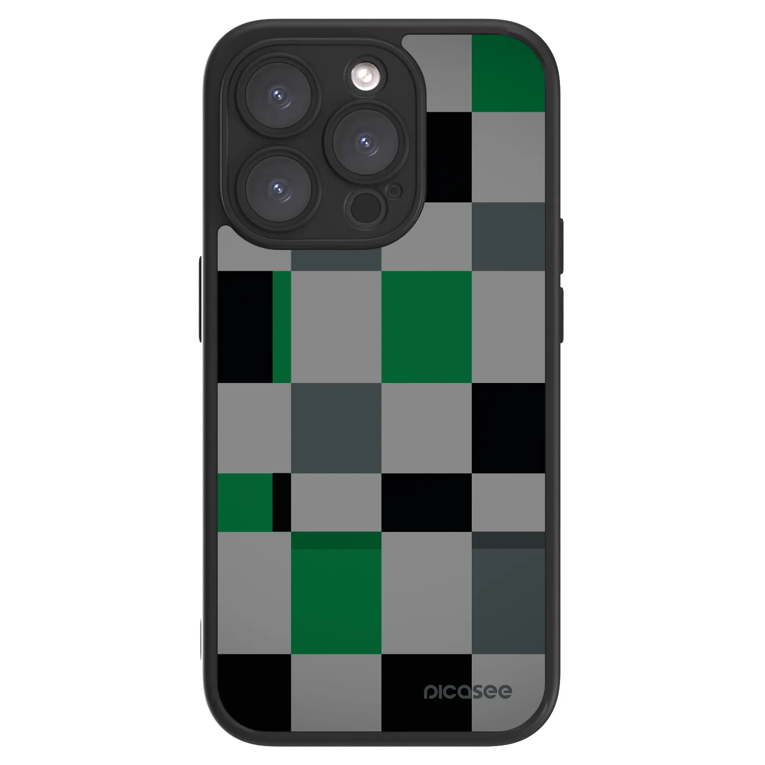 Picasee ULTIMATE CASE MagSafe Apple iPhone 15 Pro - készülékre - Block Grid