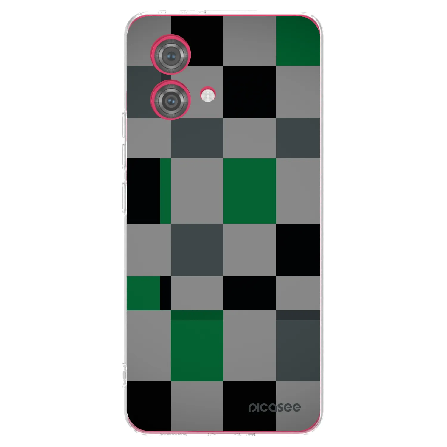 Picasee átlátszó szilikon tok az alábbi mobiltelefonokra Motorola Moto G84 5G - Block Grid