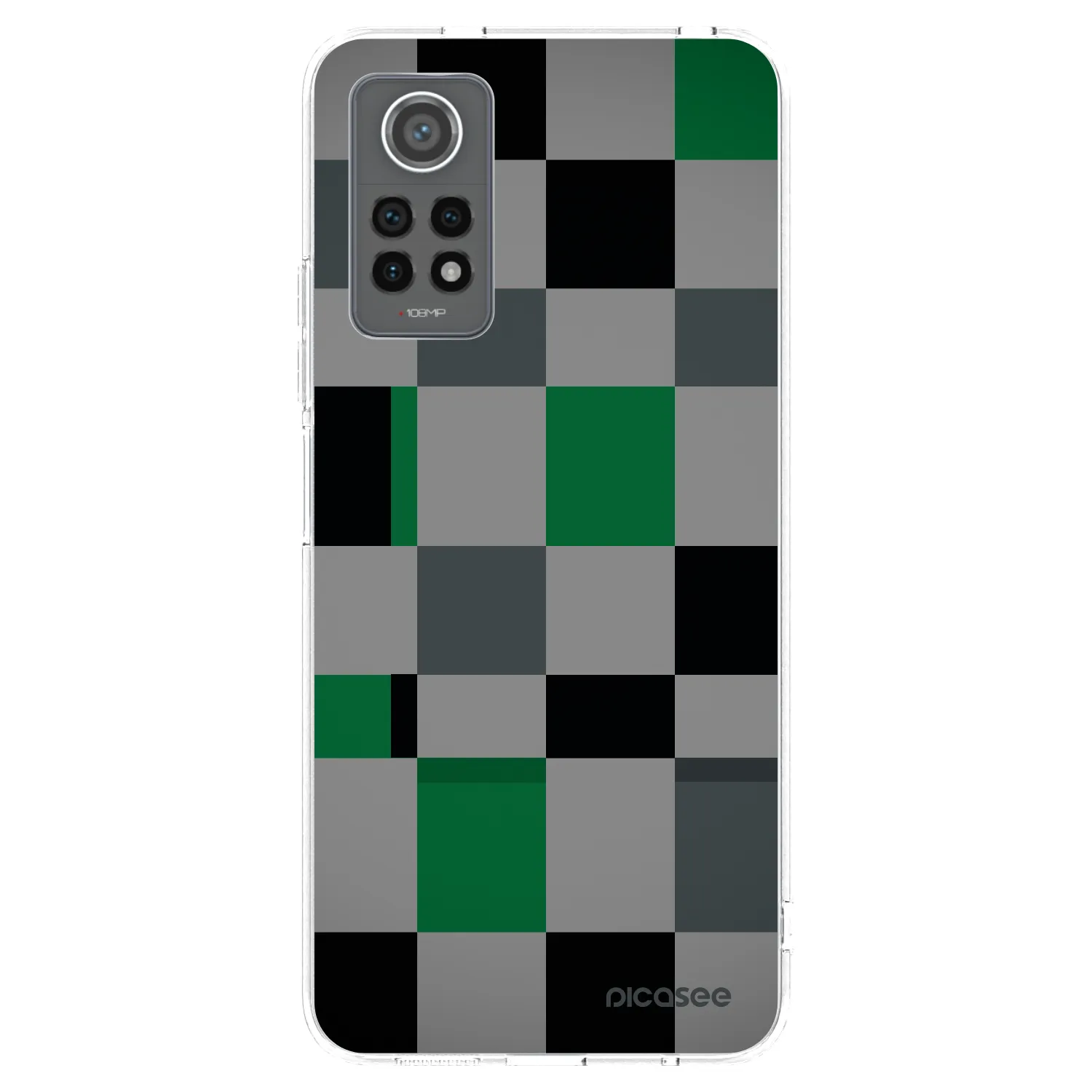 Picasee átlátszó szilikon tok az alábbi mobiltelefonokra Xiaomi Redmi Note 12 Pro 4G - Block Grid