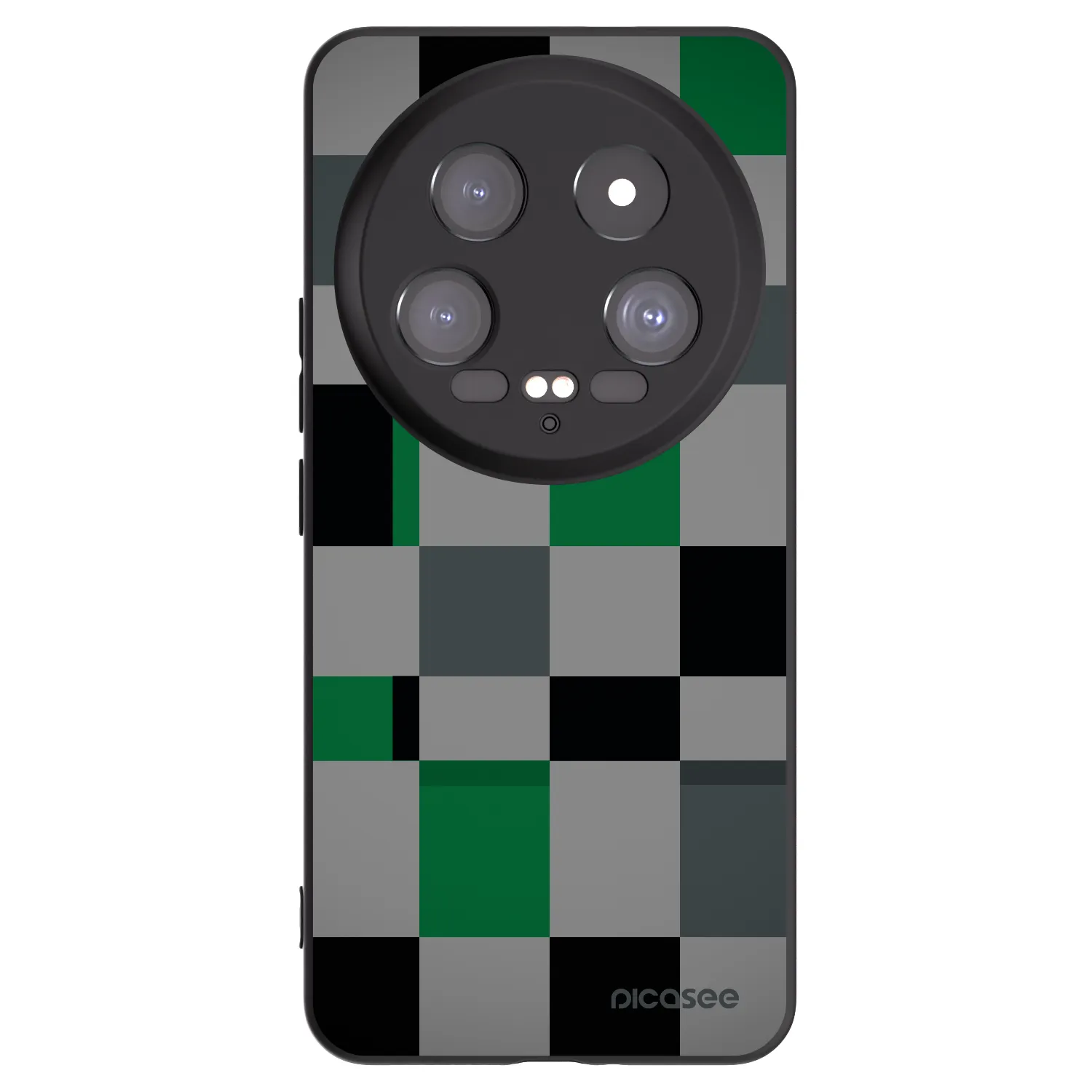 Picasee fekete szilikon tok az alábbi mobiltelefonokra Xiaomi 14 Ultra - Block Grid