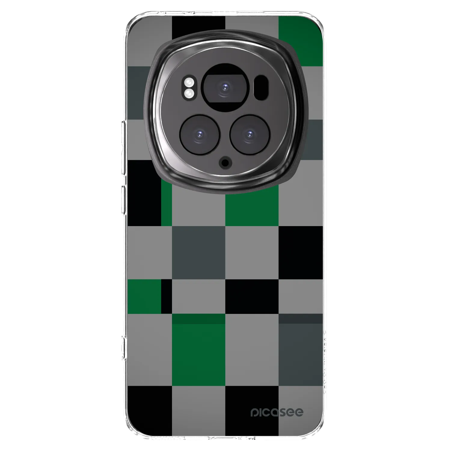Picasee átlátszó szilikon tok az alábbi mobiltelefonokra Honor Magic6 Pro - Block Grid