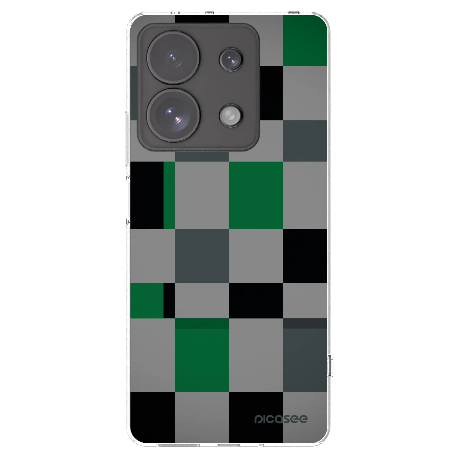 Picasee átlátszó szilikon tok az alábbi mobiltelefonokra Xiaomi Redmi Note 13 Pro 4G - Block Grid