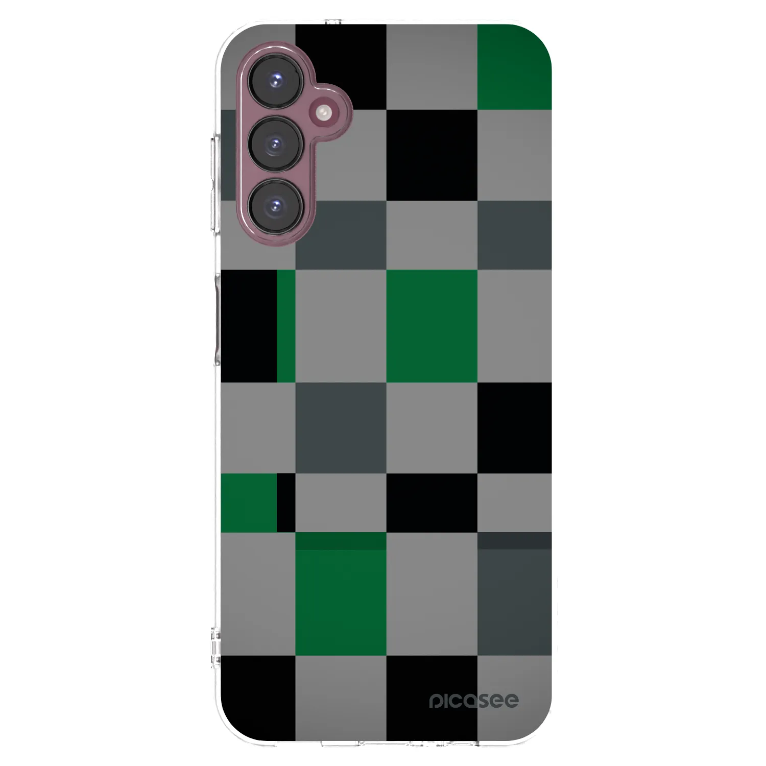 Picasee átlátszó szilikon tok az alábbi mobiltelefonokra Samsung Galaxy A05s A057G - Block Grid