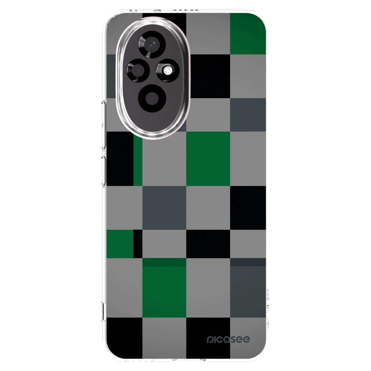 Picasee átlátszó szilikon tok az alábbi mobiltelefonokra Honor 200 Pro 5G - Block Grid