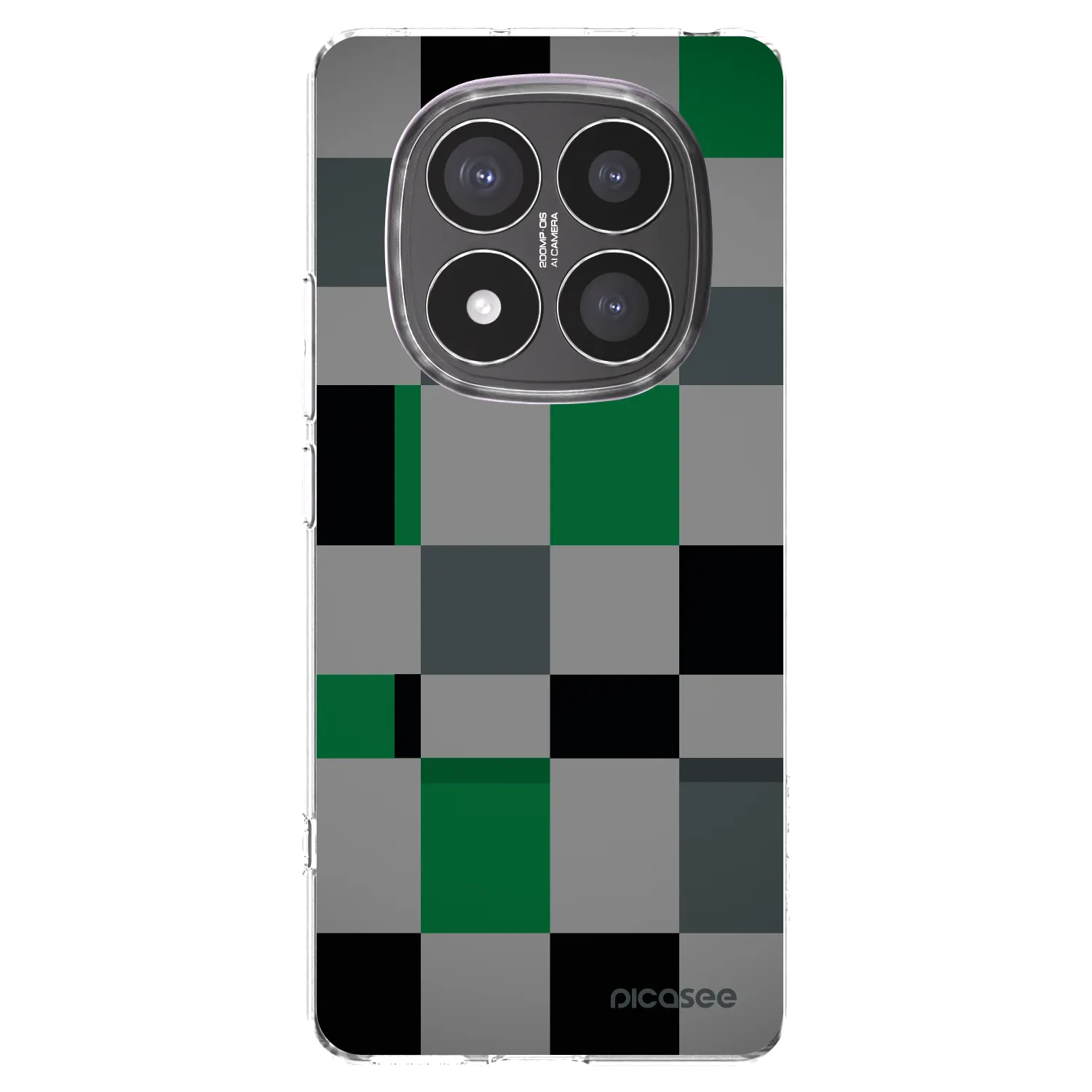 Picasee átlátszó szilikon tok az alábbi mobiltelefonokra Xiaomi Redmi Note 14 Pro+ 5G - Block Grid