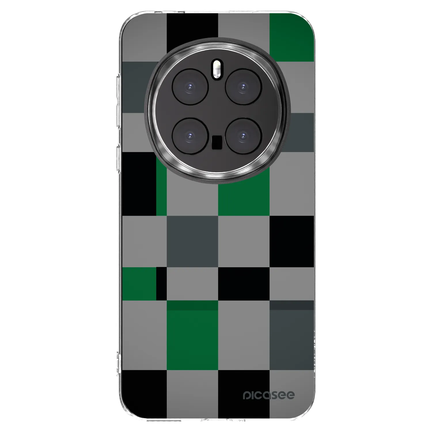 Picasee átlátszó szilikon tok az alábbi mobiltelefonokra Honor Magic7 Pro 5G - Block Grid
