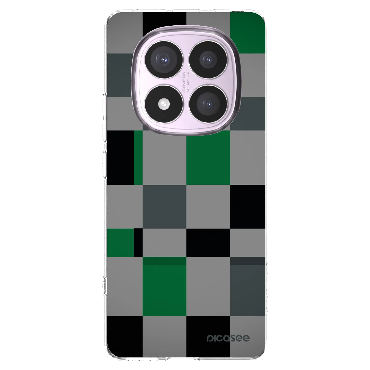 Picasee átlátszó szilikon tok az alábbi mobiltelefonokra Xiaomi Redmi Note 14 Pro 4G - Block Grid