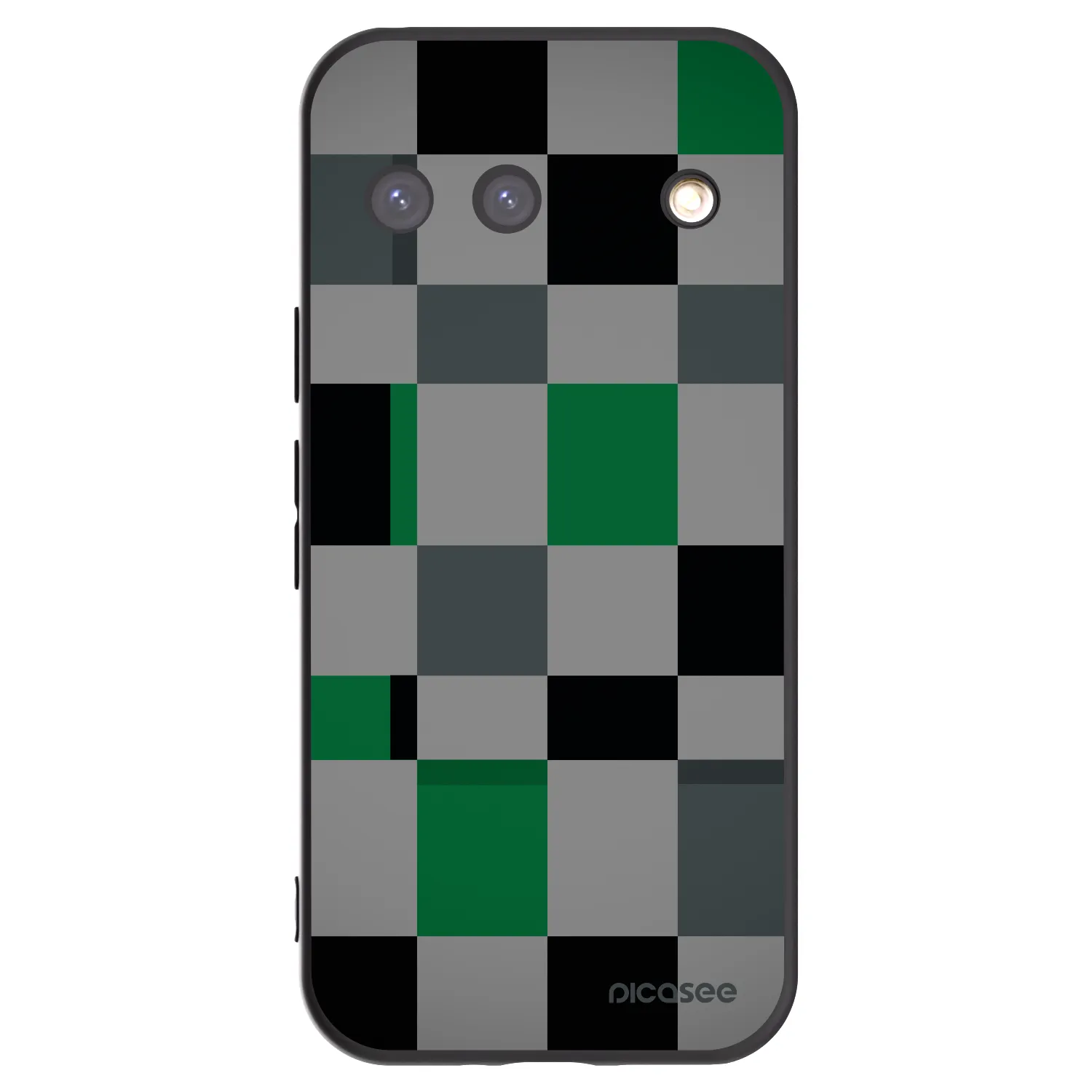 Picasee fekete szilikon tok az alábbi mobiltelefonokra Google Pixel 9 - Block Grid