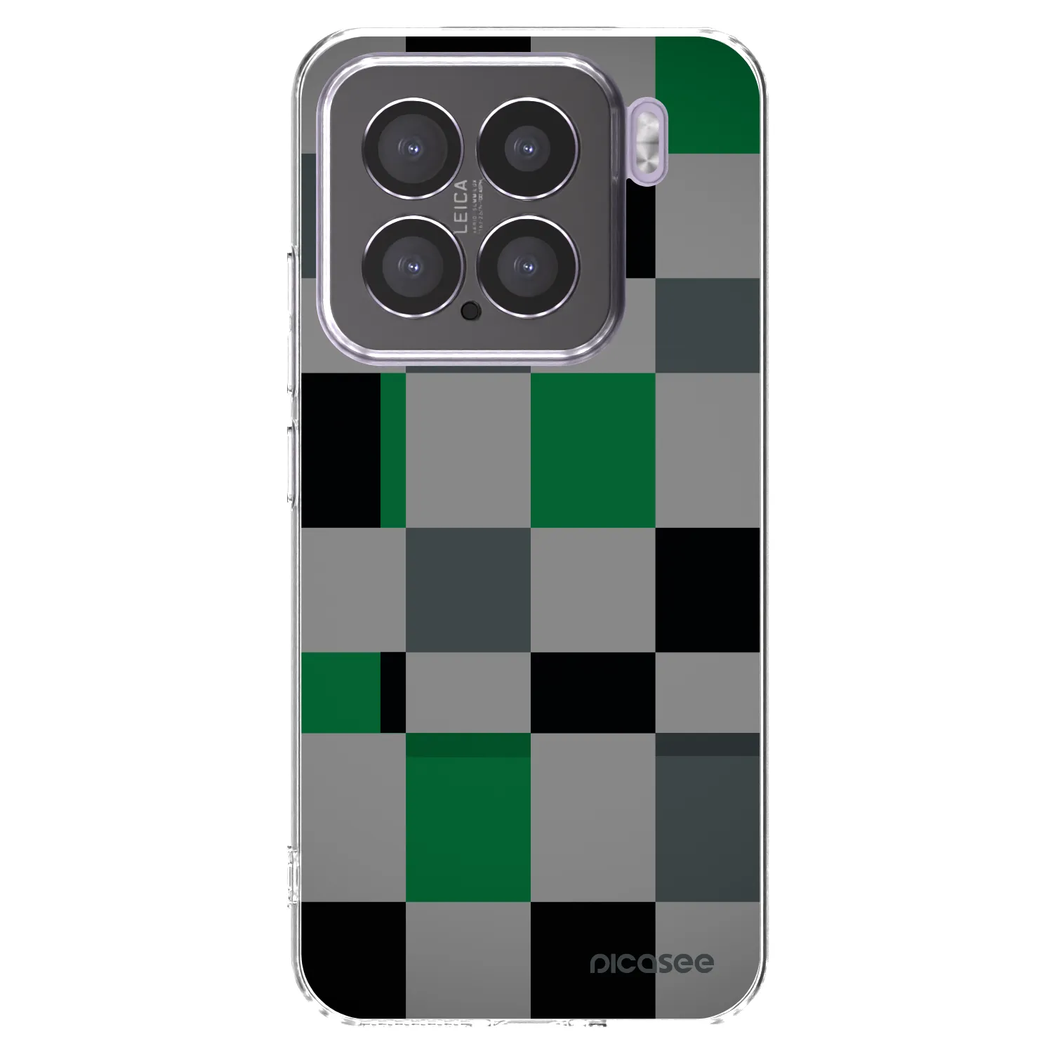 Picasee átlátszó szilikon tok az alábbi mobiltelefonokra Xiaomi 15 - Block Grid