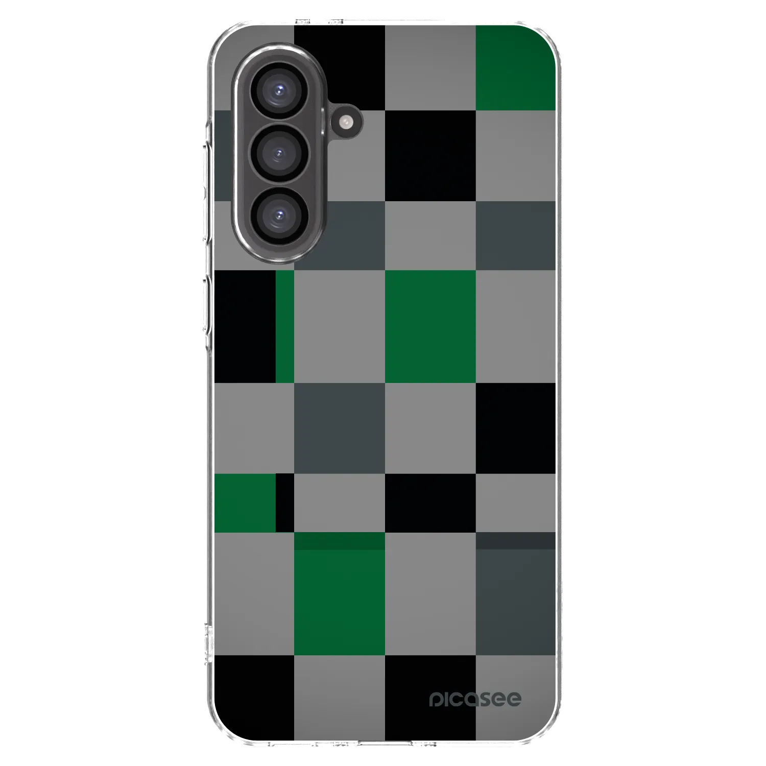 Picasee átlátszó szilikon tok az alábbi mobiltelefonokra Samsung Galaxy A36 5G - Block Grid