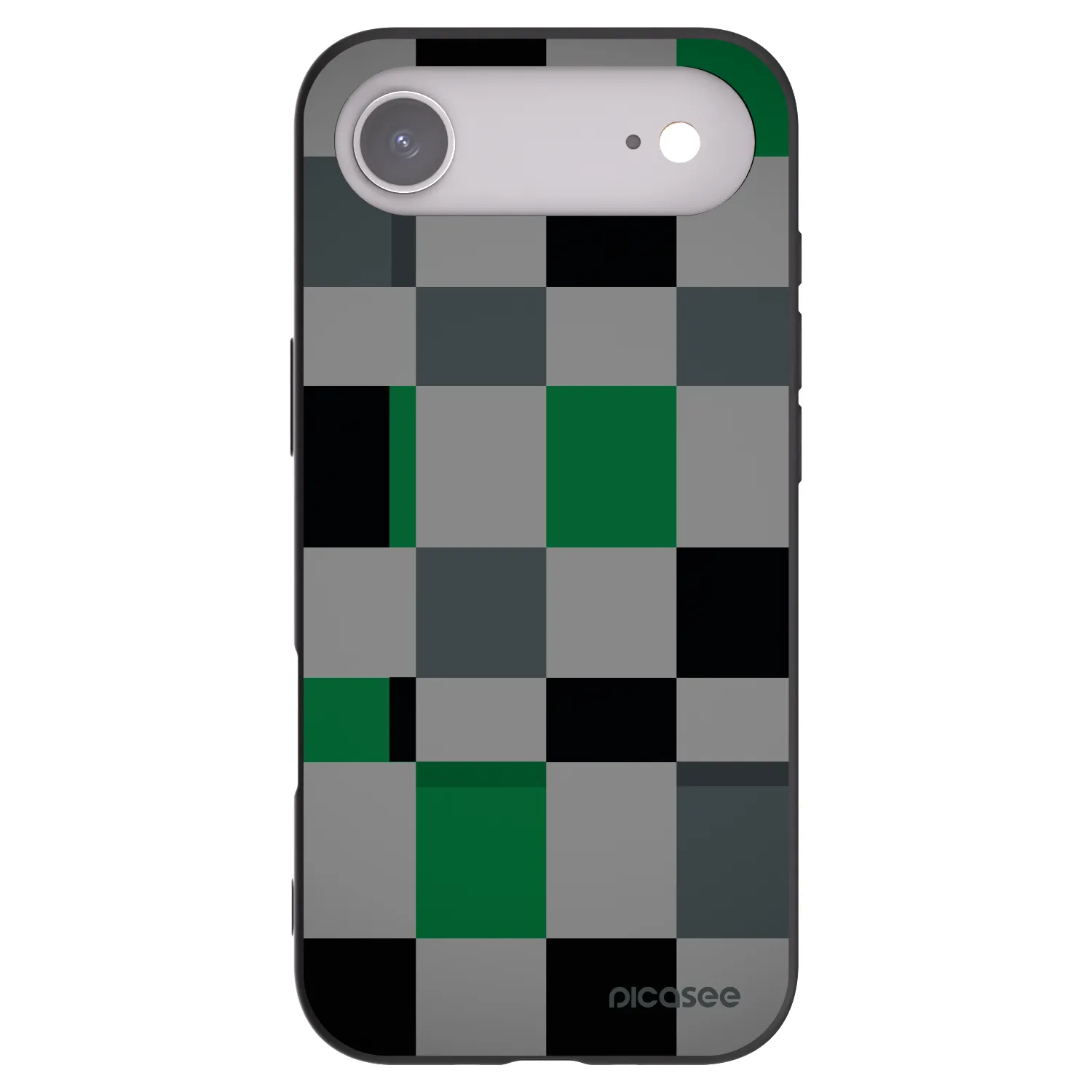 Picasee fekete szilikon tok az alábbi mobiltelefonokra Apple iPhone Air - Block Grid