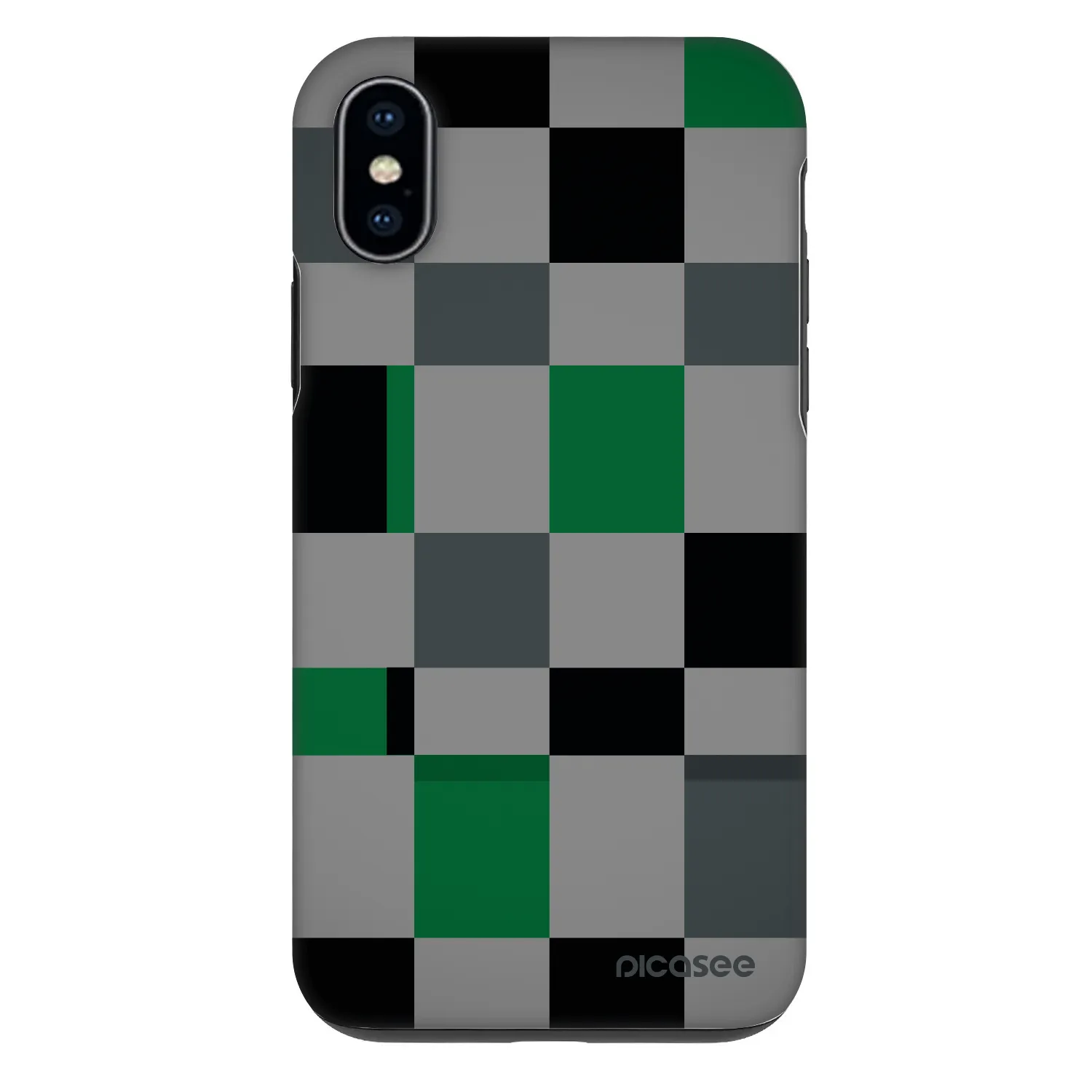 Picasee Fashion Case Apple iPhone X/XS - Block Grid