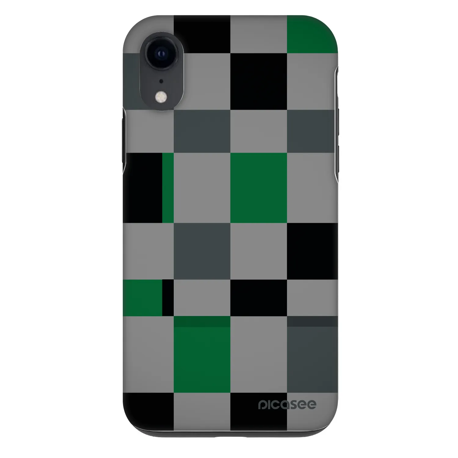 Picasee Fashion Case Apple iPhone XR - Block Grid