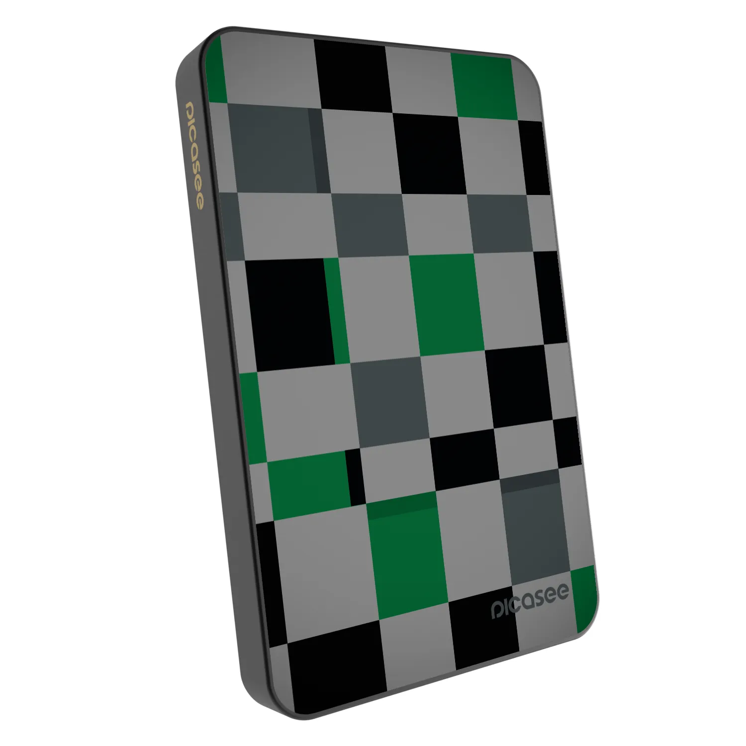 Picasee Powerbank MagSafe 5 000 mAh Szürke - Block Grid