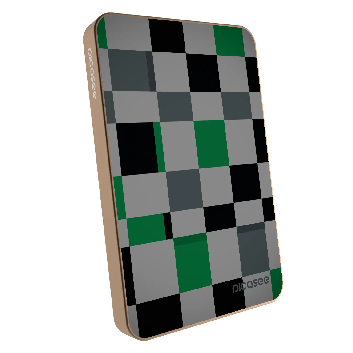 Picasee Powerbank MagSafe 5 000 mAh Aranysárga - Block Grid