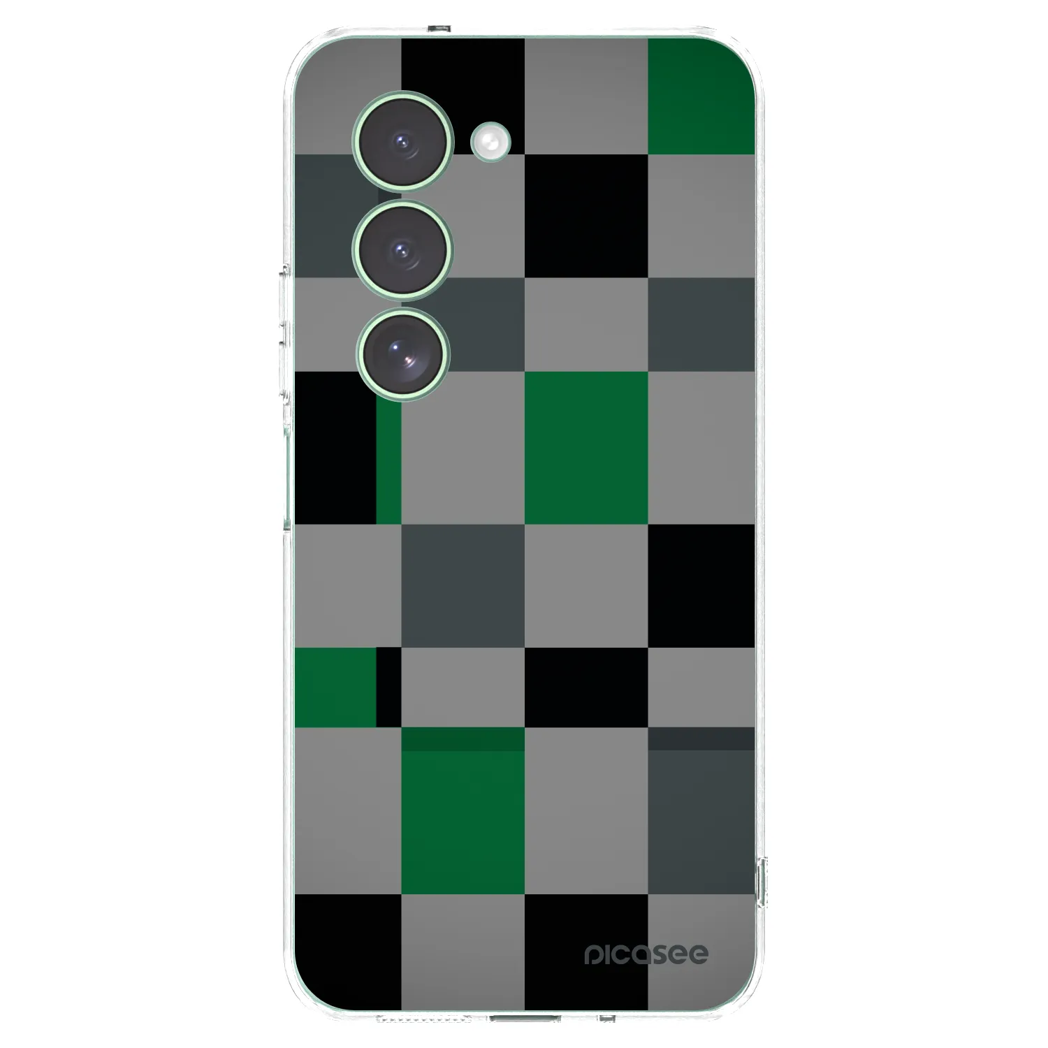 Picasee átlátszó szilikon tok az alábbi mobiltelefonokra Xiaomi Redmi 15 5G - Block Grid