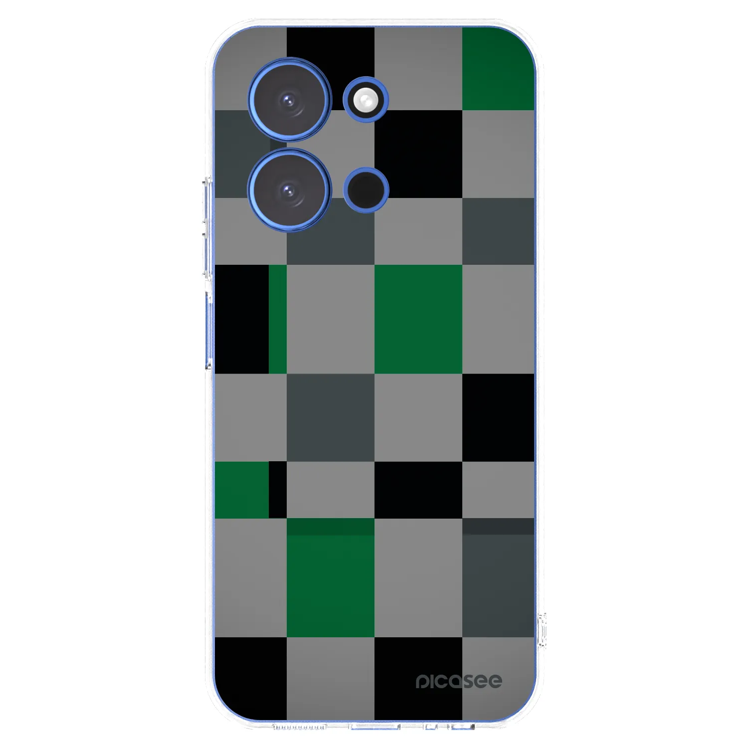 Picasee átlátszó szilikon tok az alábbi mobiltelefonokra Xiaomi Redmi 15C 4G - Block Grid