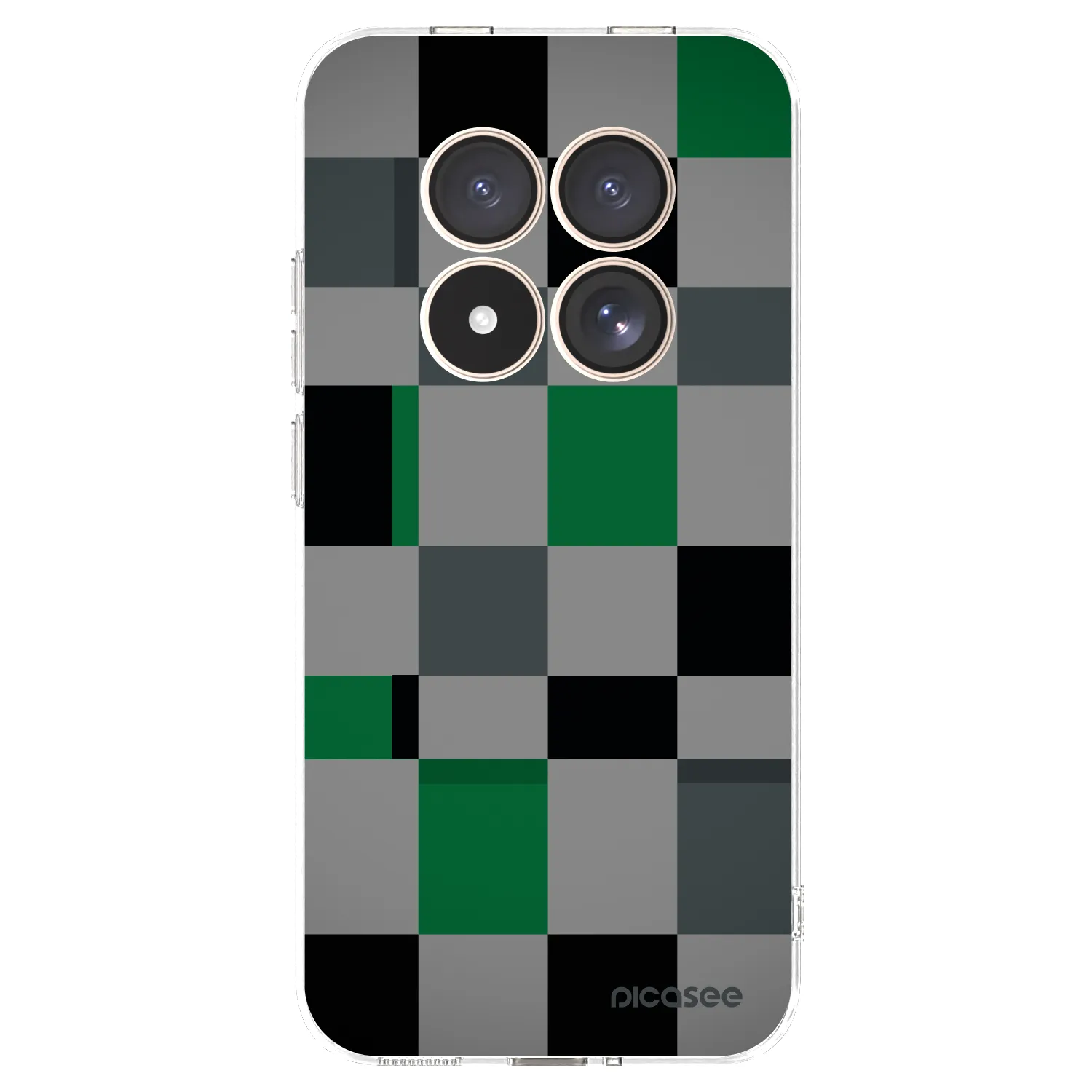 Picasee átlátszó szilikon tok az alábbi mobiltelefonokra Xiaomi Redmi Note 15 Pro 4G - Block Grid