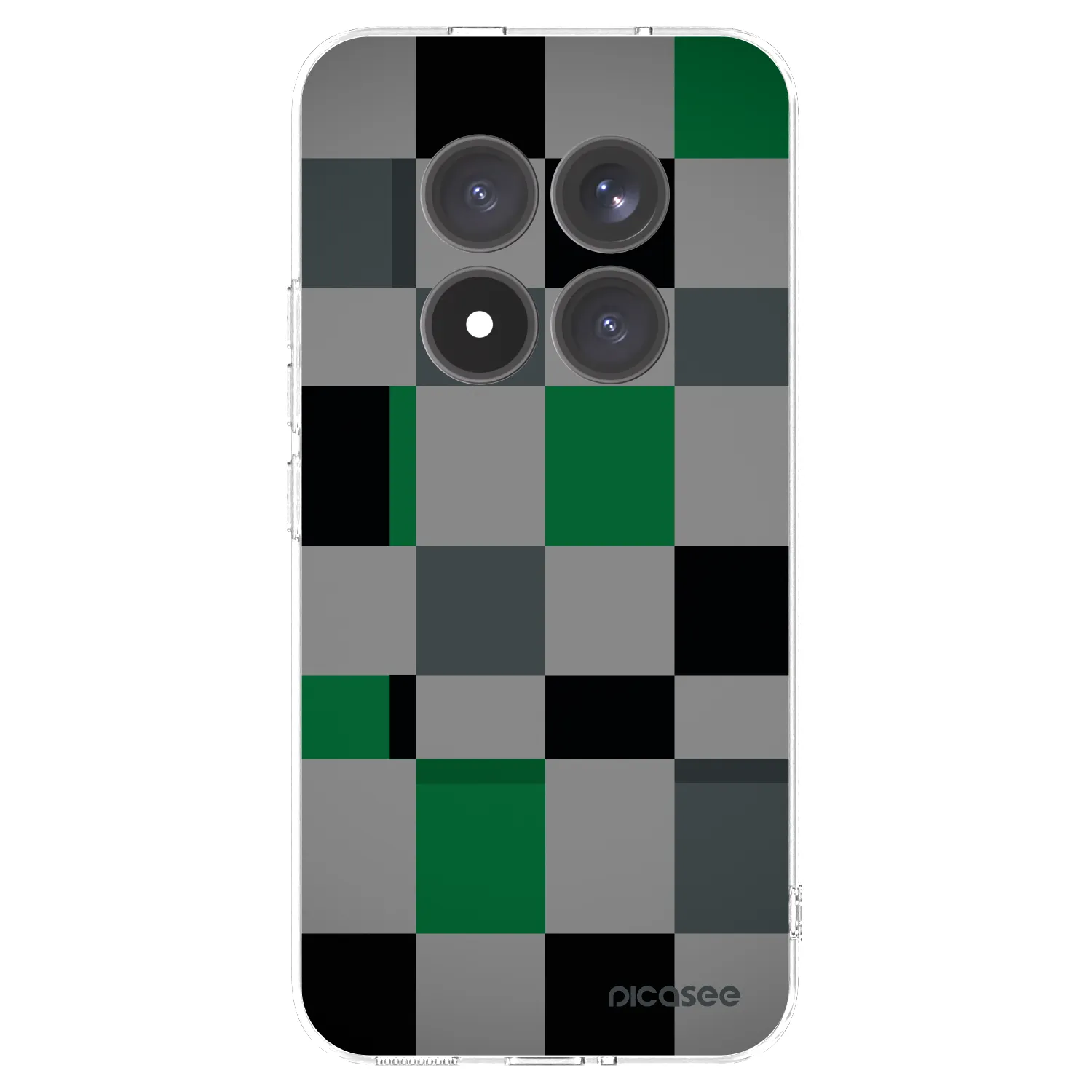 Picasee átlátszó szilikon tok az alábbi mobiltelefonokra Xiaomi Redmi Note 15 Pro+ - Block Grid