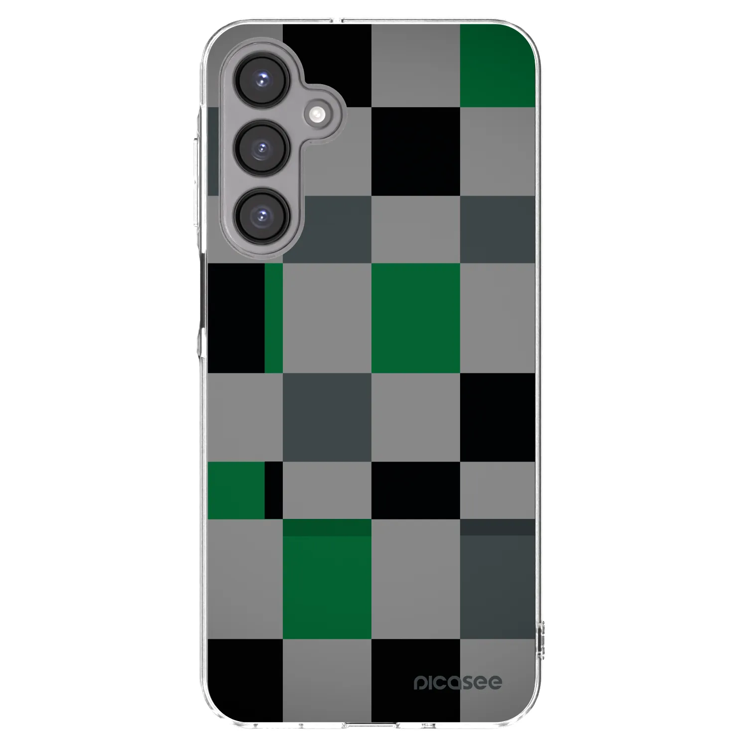 Picasee átlátszó szilikon tok az alábbi mobiltelefonokra Samsung Galaxy A16 4G - Block Grid