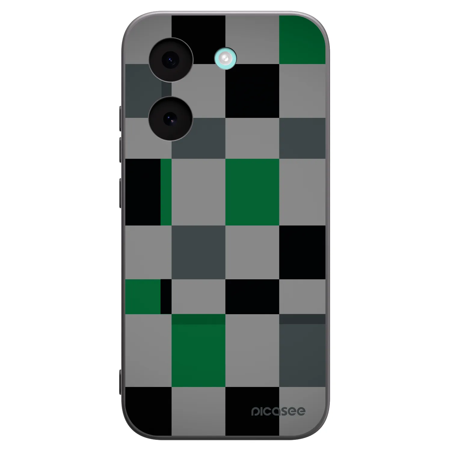 Picasee fekete szilikon tok az alábbi mobiltelefonokra Xiaomi Poco X8 Pro - Block Grid
