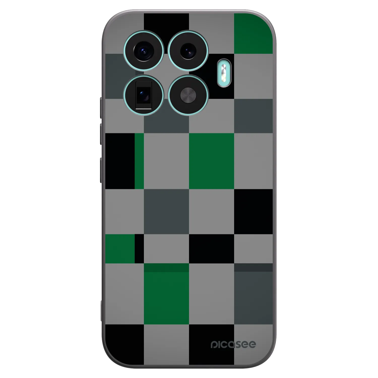 Picasee fekete szilikon tok az alábbi mobiltelefonokra Xiaomi 17T - Block Grid