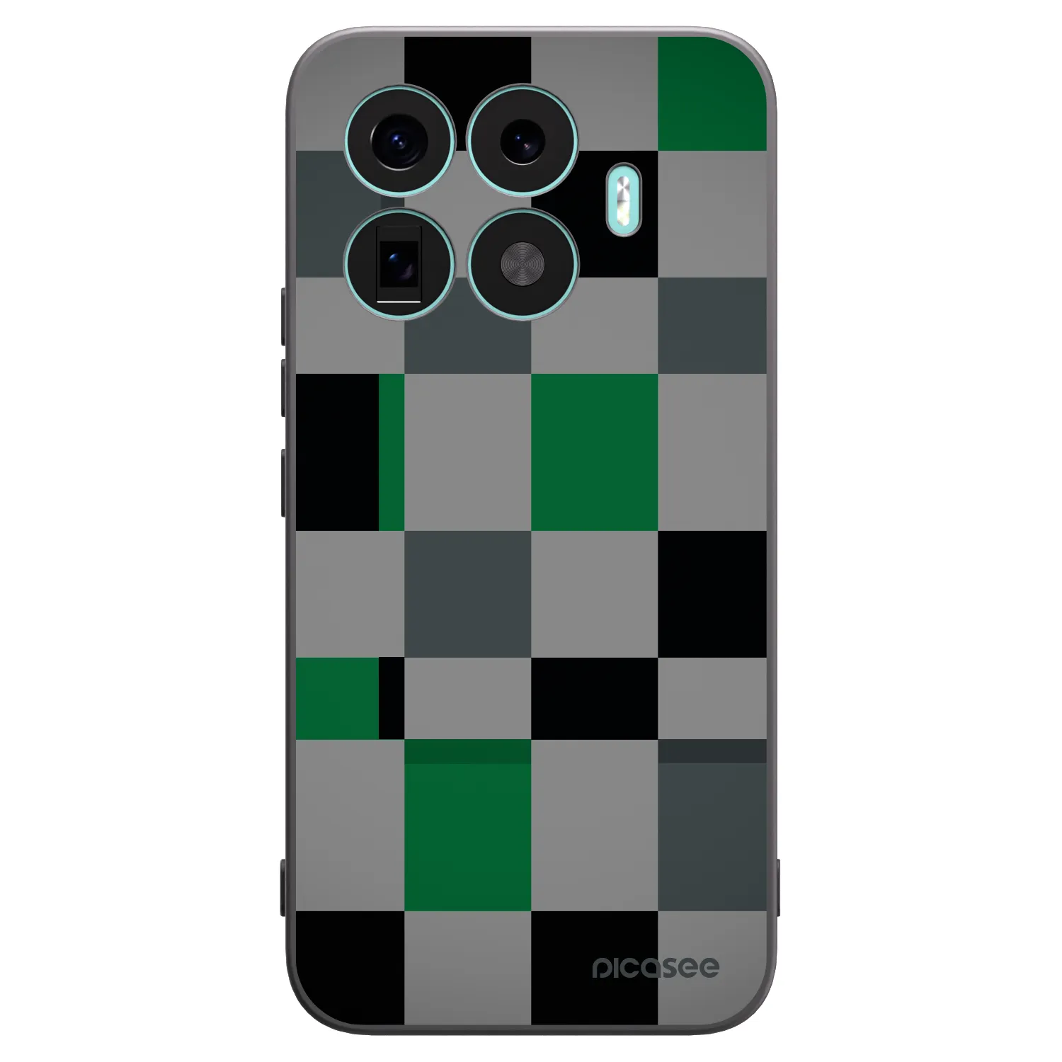 Picasee fekete szilikon tok az alábbi mobiltelefonokra Xiaomi 17T Pro - Block Grid