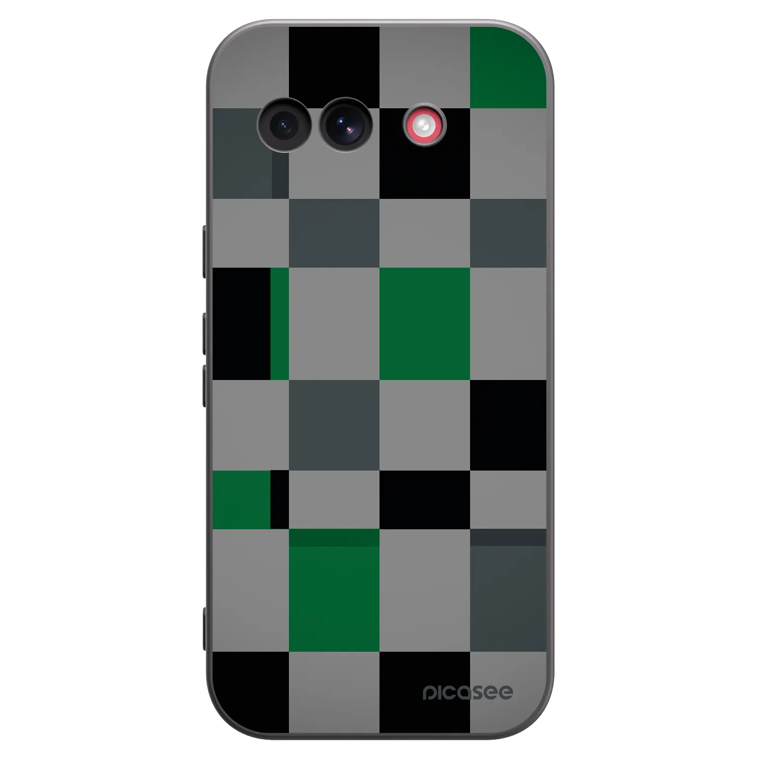 Picasee fekete szilikon tok az alábbi mobiltelefonokra Google Pixel 10a - Block Grid