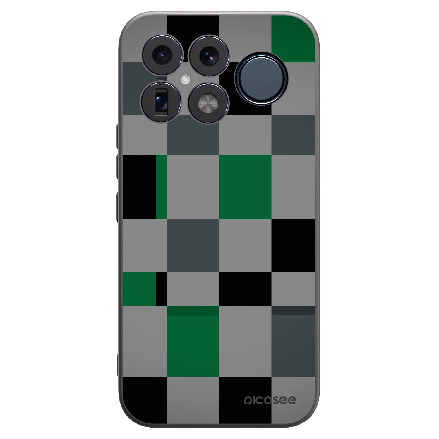 Picasee fekete szilikon tok az alábbi mobiltelefonokra Xiaomi Poco F8 Ultra - Block Grid