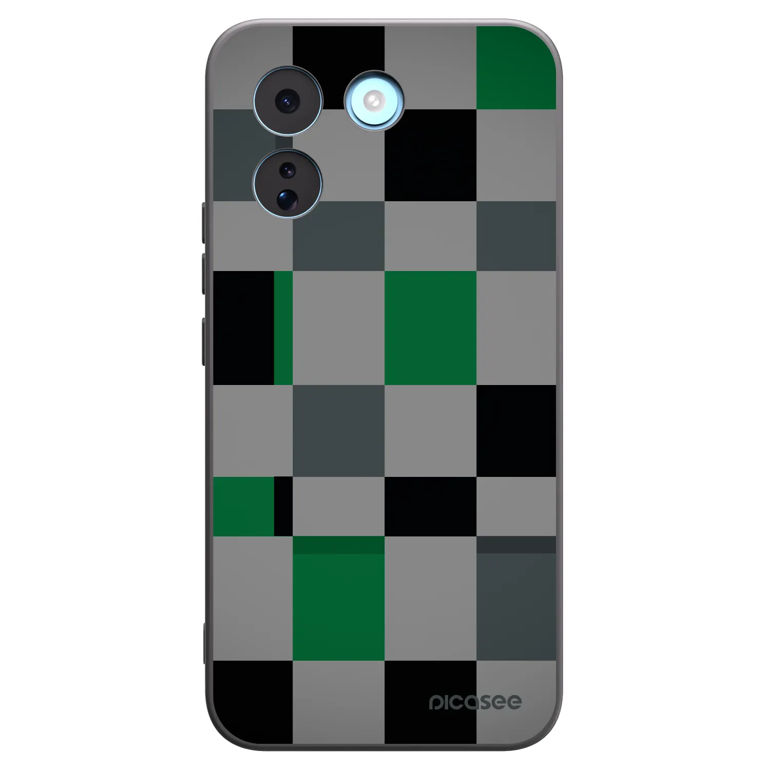 Picasee fekete szilikon tok az alábbi mobiltelefonokra Xiaomi Redmi Note 17 Pro MAX 5G - Block Grid