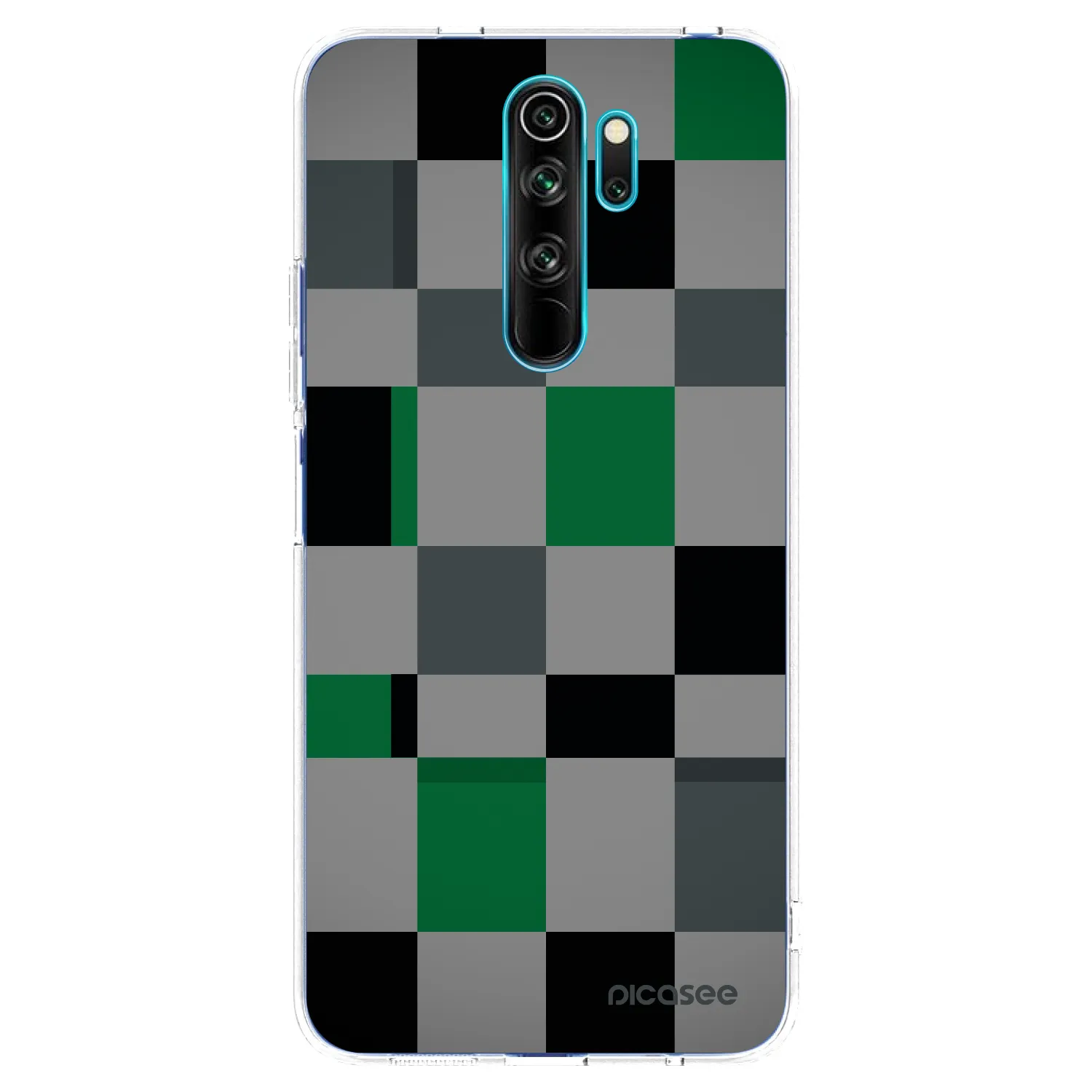 Picasee átlátszó szilikon tok az alábbi mobiltelefonokra Xiaomi Redmi Note 8 Pro - Block Grid