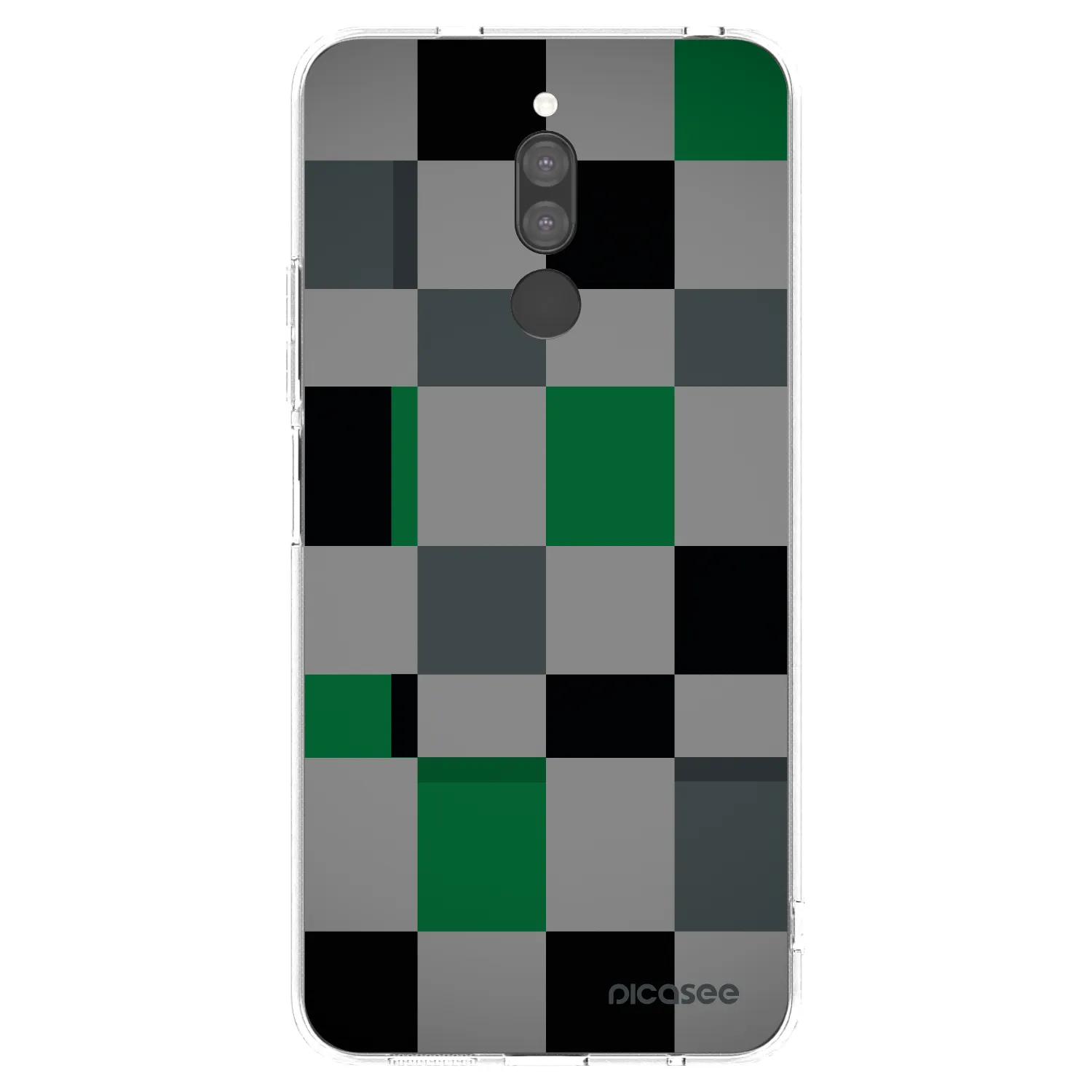 Picasee átlátszó szilikon tok az alábbi mobiltelefonokra Xiaomi Redmi 8 - Block Grid