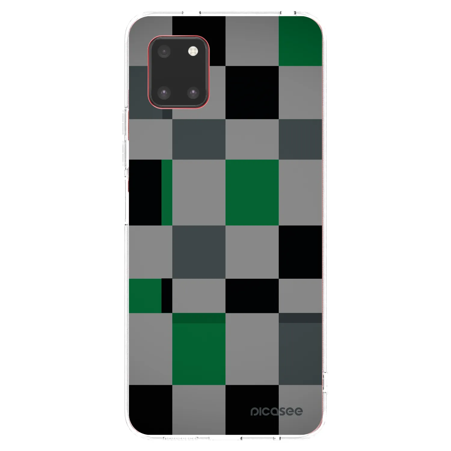 Picasee átlátszó szilikon tok az alábbi mobiltelefonokra Samsung Galaxy Note 10 Lite N770F - Block Grid