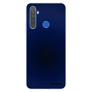 Picasee átlátszó szilikon tok az alábbi mobiltelefonokra Realme 5 - Deep Ocean
