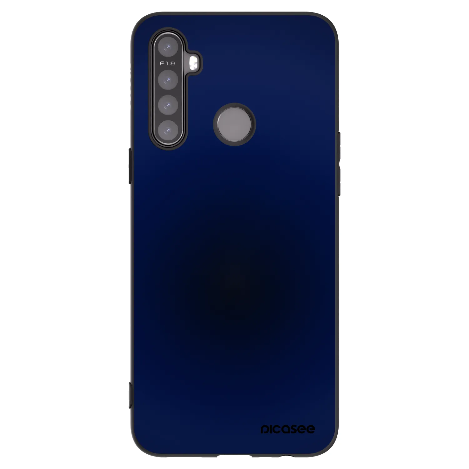 Picasee fekete szilikon tok az alábbi mobiltelefonokra Realme 5 - Deep Ocean
