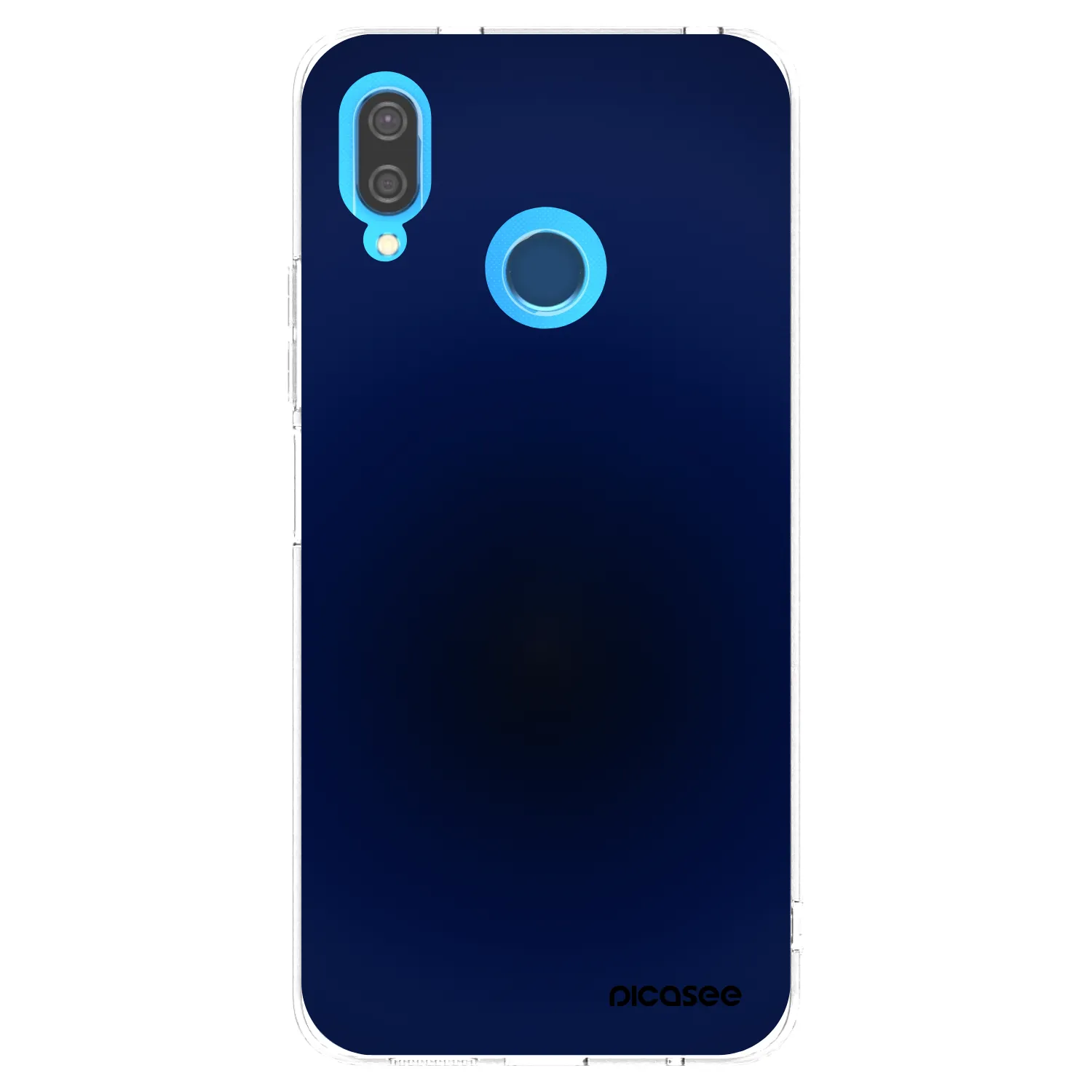 Picasee átlátszó szilikon tok az alábbi mobiltelefonokra Huawei P20 Lite - Deep Ocean