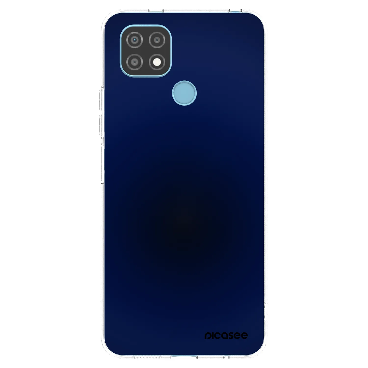 Picasee átlátszó szilikon tok az alábbi mobiltelefonokra Realme C21 - Deep Ocean