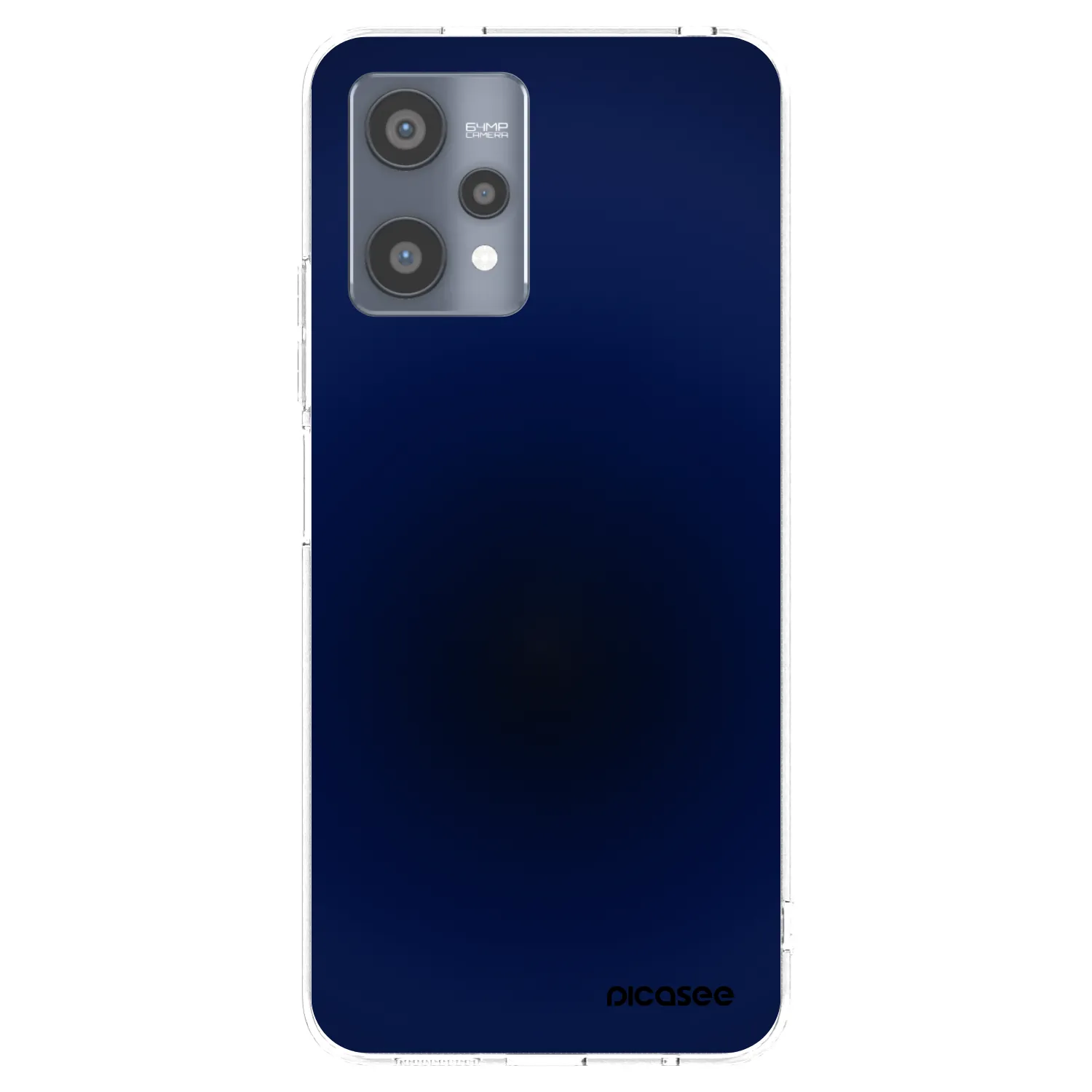 Picasee átlátszó szilikon tok az alábbi mobiltelefonokra Realme 9 Pro 5G - Deep Ocean