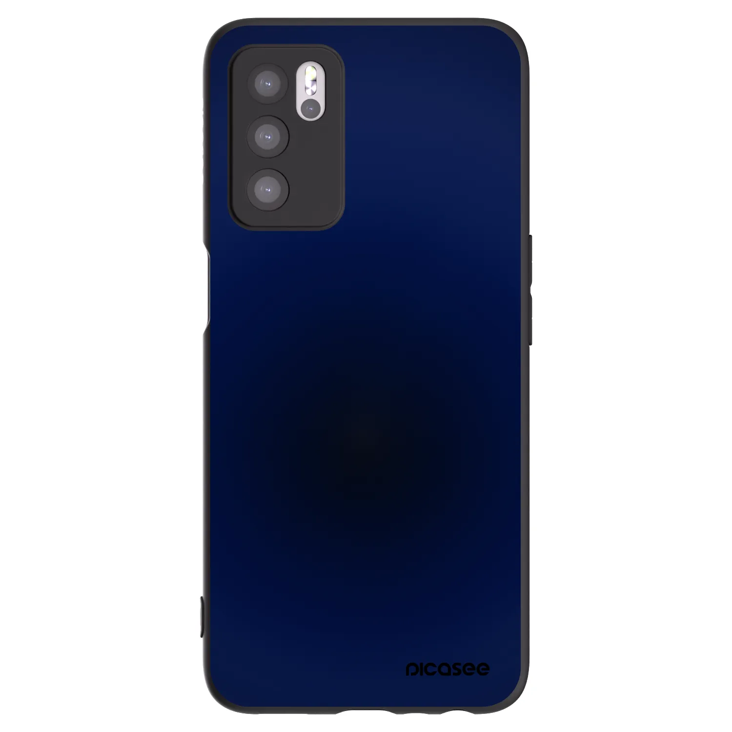 Picasee fekete szilikon tok az alábbi mobiltelefonokra OPPO A16s - Deep Ocean