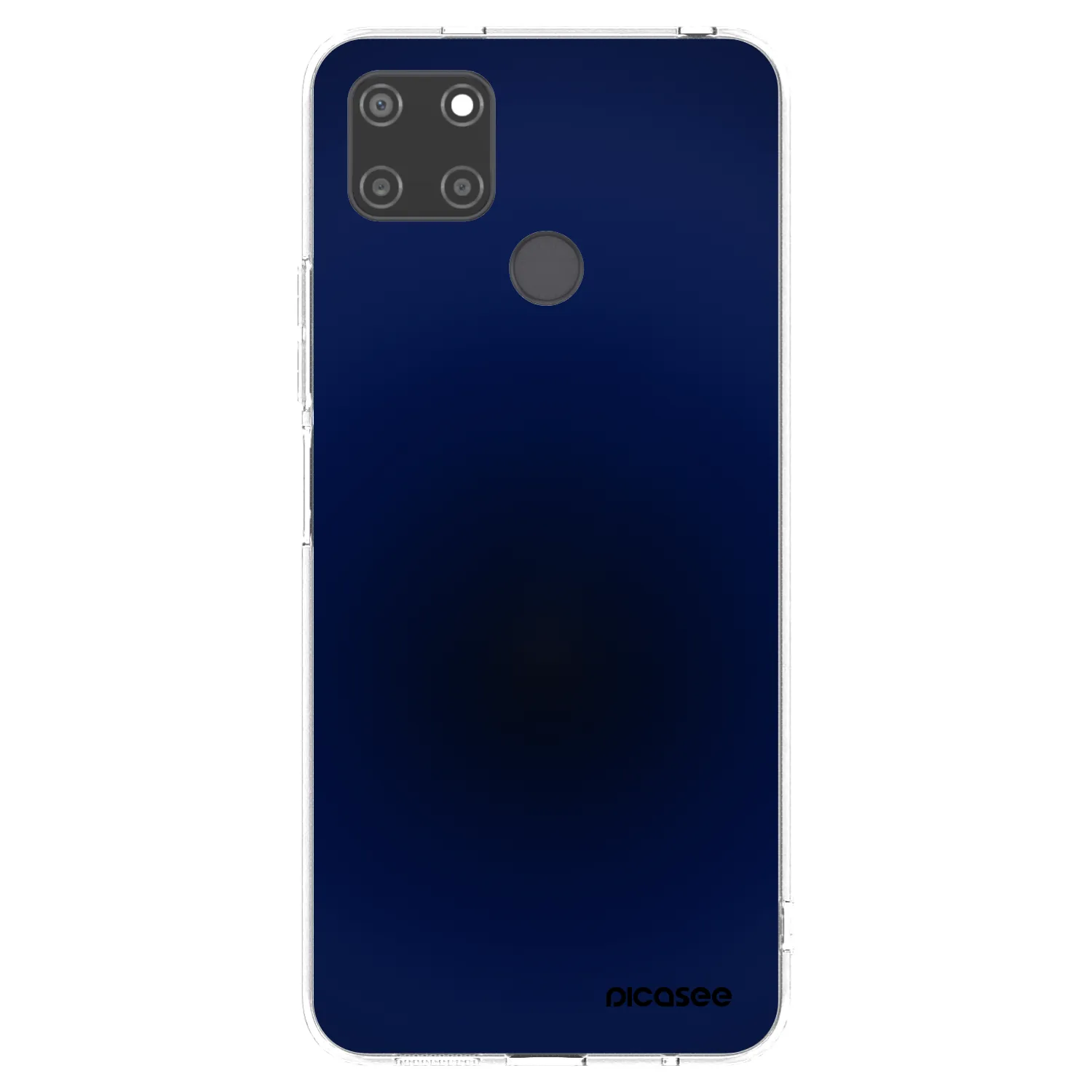 Picasee átlátszó szilikon tok az alábbi mobiltelefonokra Realme C21Y - Deep Ocean