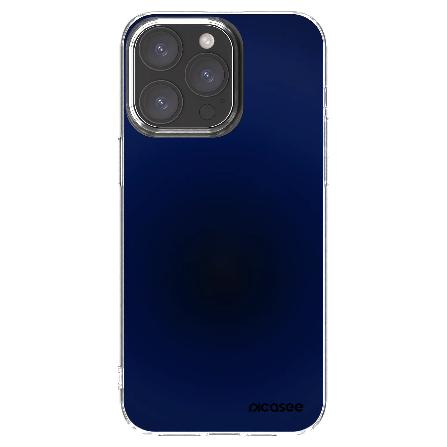 Picasee átlátszó szilikon tok az alábbi mobiltelefonokra Apple iPhone 15 Pro Max - Deep Ocean