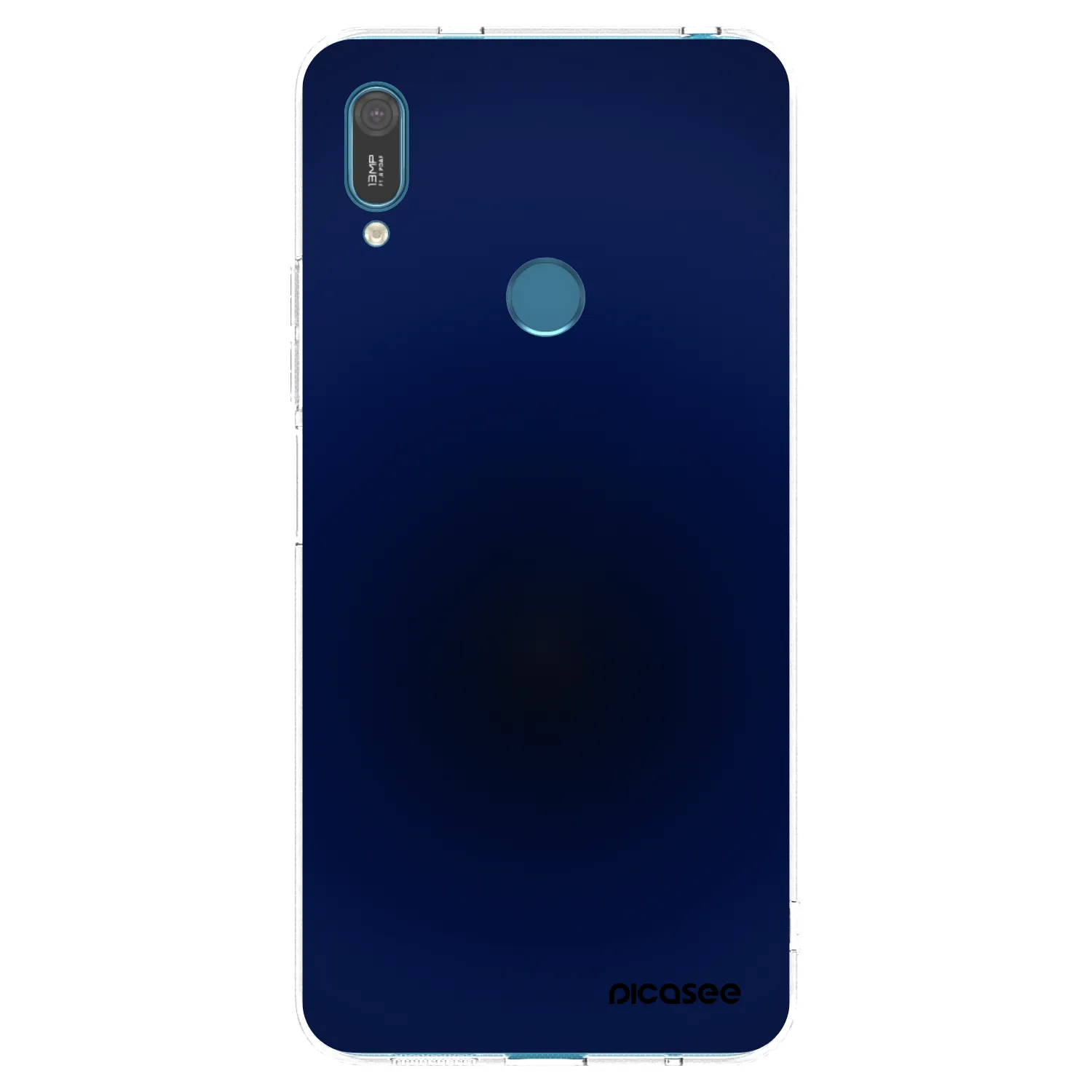 Picasee átlátszó szilikon tok az alábbi mobiltelefonokra Huawei Y7 2019 - Deep Ocean