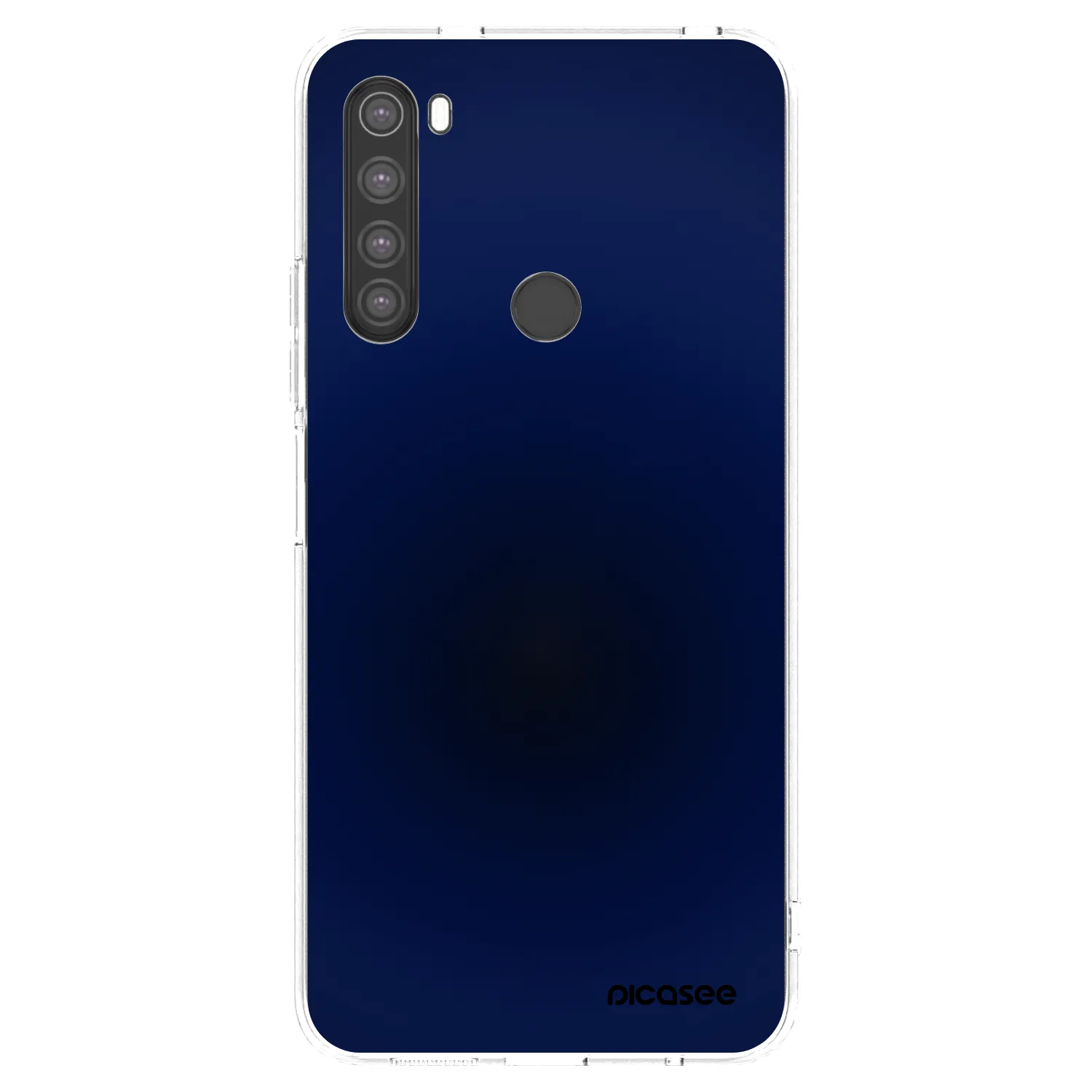 Picasee átlátszó szilikon tok az alábbi mobiltelefonokra Xiaomi Redmi Note 8 - Deep Ocean