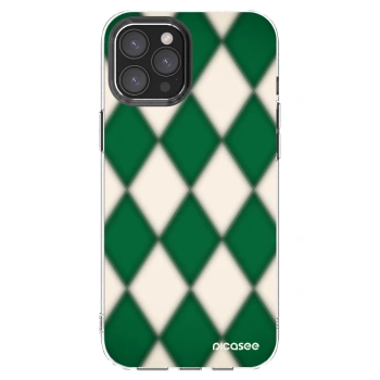 Picasee átlátszó szilikon tok az alábbi mobiltelefonokra Apple iPhone 12 Pro Max - Emerald Diamond