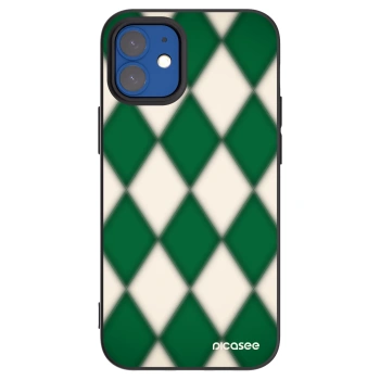 Picasee fekete szilikon tok az alábbi mobiltelefonokra Apple iPhone 12 mini - Emerald Diamond