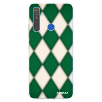 Picasee átlátszó szilikon tok az alábbi mobiltelefonokra Realme 5 - Emerald Diamond