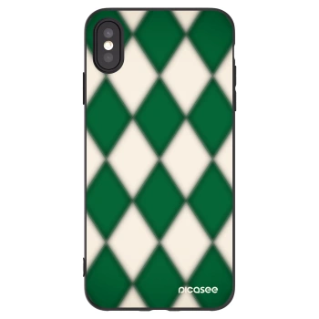 Picasee fekete szilikon tok az alábbi mobiltelefonokra Apple iPhone XS Max - Emerald Diamond