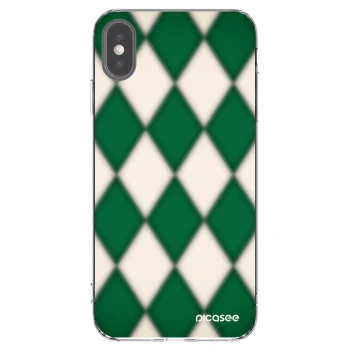 Picasee átlátszó szilikon tok az alábbi mobiltelefonokra Apple iPhone XS Max - Emerald Diamond