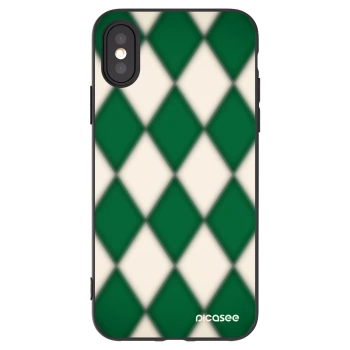 Picasee fekete szilikon tok az alábbi mobiltelefonokra Apple iPhone X/XS - Emerald Diamond