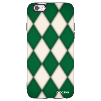 Picasee fekete szilikon tok az alábbi mobiltelefonokra Apple iPhone 6/6S - Emerald Diamond